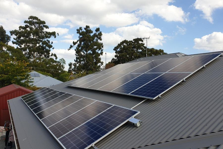 Mandurah solar panels installed on a tiled house roof